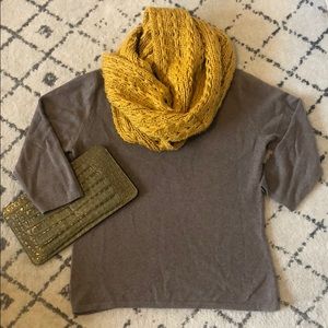 3/4 Sleeve Cashmere Sweater